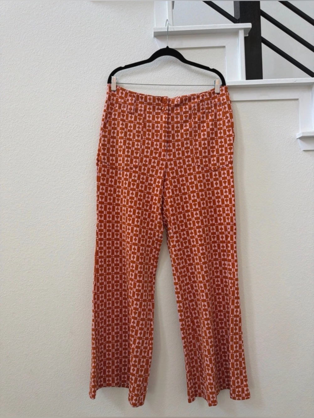 Anthropologie Naomi Ponte Wide-Leg Flare Pants by Maeve Printed Edition XL Tall - Picture 5 of 5